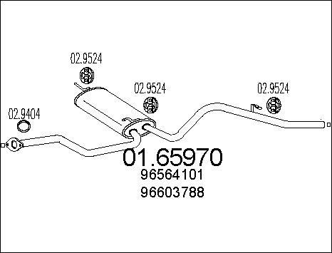 MTS 01.65970 - Глушник вихлопних газів кінцевий autozip.com.ua