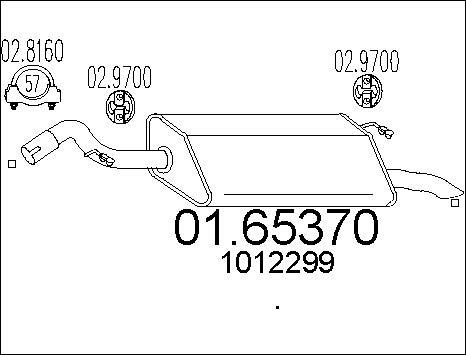 MTS 01.65370 - Глушник вихлопних газів кінцевий autozip.com.ua