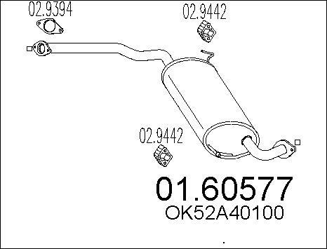 MTS 01.60577 - Глушник вихлопних газів кінцевий autozip.com.ua