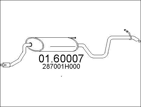 MTS 01.60007 - Глушник вихлопних газів кінцевий autozip.com.ua