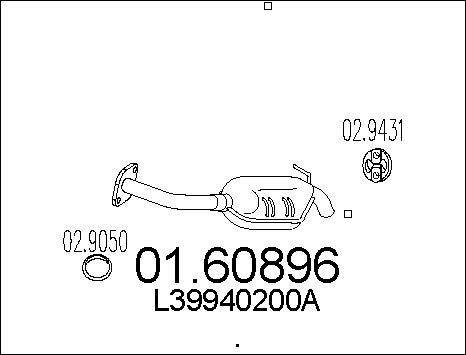 MTS 01.60896 - Глушник вихлопних газів кінцевий autozip.com.ua