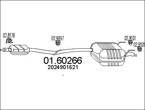 MTS 01.60266 - Глушник вихлопних газів кінцевий autozip.com.ua