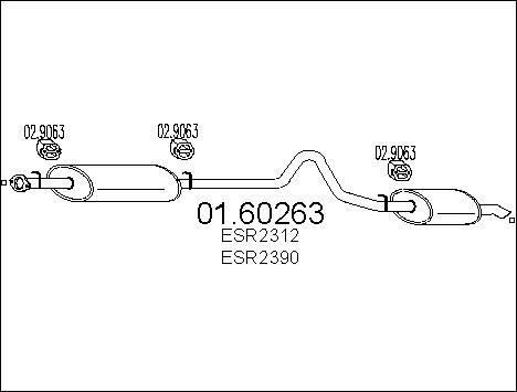 MTS 01.60263 - Глушник вихлопних газів кінцевий autozip.com.ua