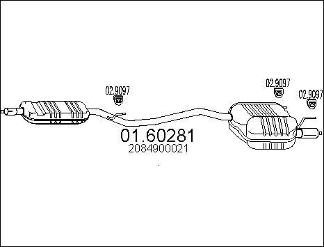 MTS 01.60281 - Глушник вихлопних газів кінцевий autozip.com.ua