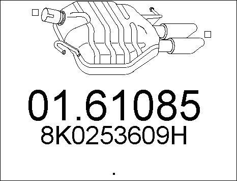 MTS 01.61085 - Глушник вихлопних газів кінцевий autozip.com.ua