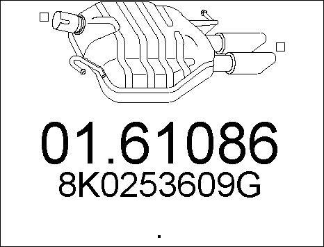 MTS 01.61086 - Глушник вихлопних газів кінцевий autozip.com.ua