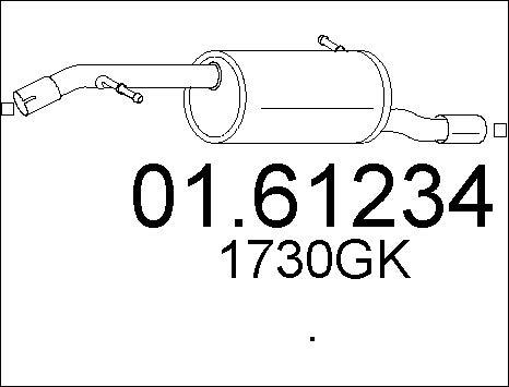 MTS 01.61234 - Глушник вихлопних газів кінцевий autozip.com.ua