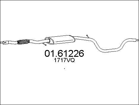 MTS 01.61226 - Глушник вихлопних газів кінцевий autozip.com.ua