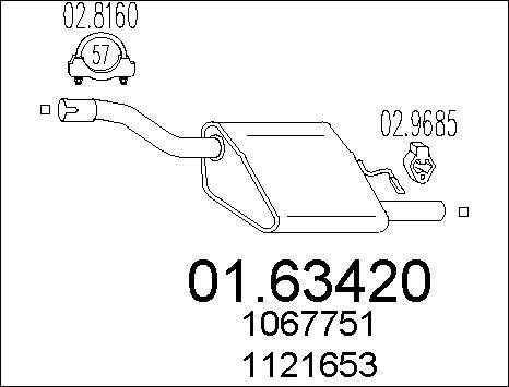 MTS 01.63420 - Глушник вихлопних газів кінцевий autozip.com.ua