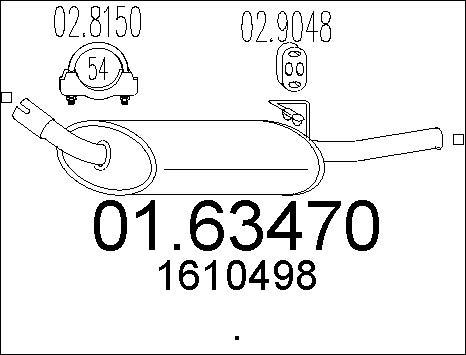 MTS 01.63470 - Глушник вихлопних газів кінцевий autozip.com.ua