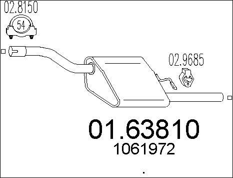 MTS 01.63810 - Глушник вихлопних газів кінцевий autozip.com.ua