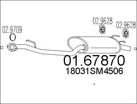 MTS 01.67870 - Глушник вихлопних газів кінцевий autozip.com.ua