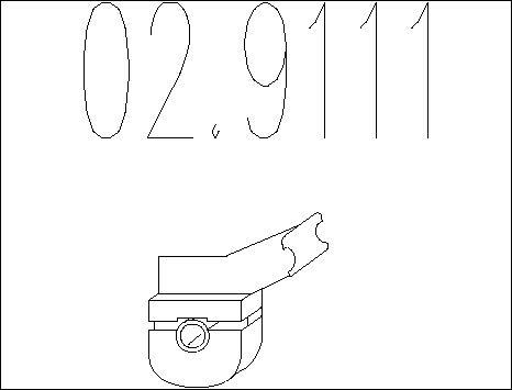 MTS 02.9111 - Кронштейн, втулка, система випуску autozip.com.ua