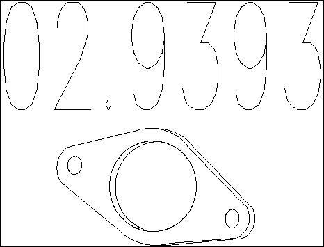 MTS 02.9393 - Прокладка, труба вихлопного газу autozip.com.ua