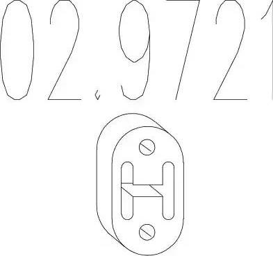 MTS 02.9721 - Кронштейн, втулка, система випуску autozip.com.ua