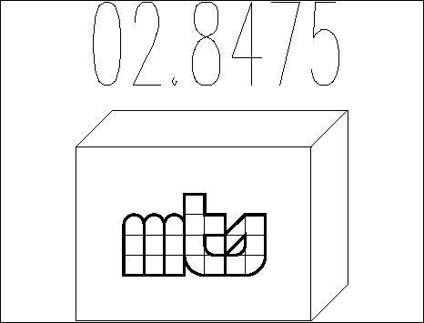 MTS 02.8475 - Монтажний комплект, глушитель autozip.com.ua