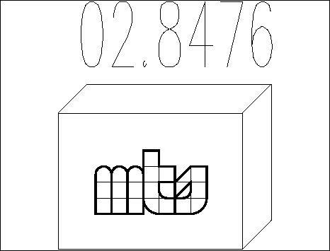 MTS 02.8476 - Монтажний комплект, глушитель autozip.com.ua