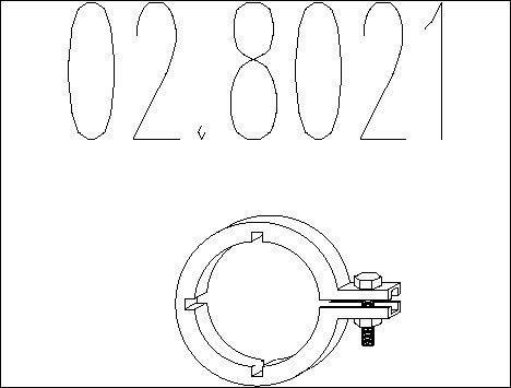 MTS 02.8021 - З'єднувальні елементи, система випуску autozip.com.ua