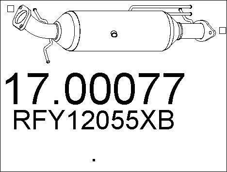 MTS 17.00077 - Сажі / частковий фільтр, система вихлопу ОГ autozip.com.ua