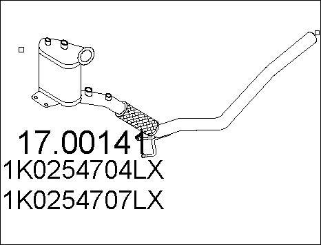 MTS 17.00141 - Сажі / частковий фільтр, система вихлопу ОГ autozip.com.ua