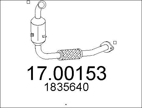 MTS 17.00153 - Сажі / частковий фільтр, система вихлопу ОГ autozip.com.ua