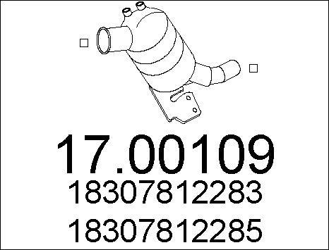 MTS 17.00109 - Сажі / частковий фільтр, система вихлопу ОГ autozip.com.ua