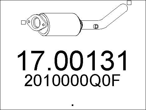 MTS 17.00131 - Сажі / частковий фільтр, система вихлопу ОГ autozip.com.ua