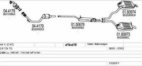 MTS C020371010903 - Система випуску ОГ autozip.com.ua