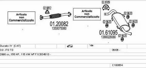 MTS C100654015725 - Система випуску ОГ autozip.com.ua