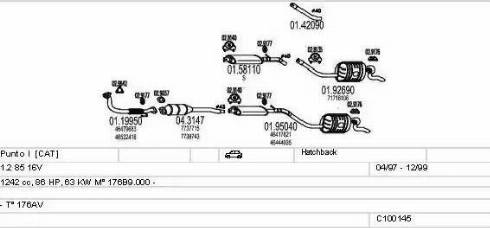 MTS C100145012856 - Система випуску ОГ autozip.com.ua