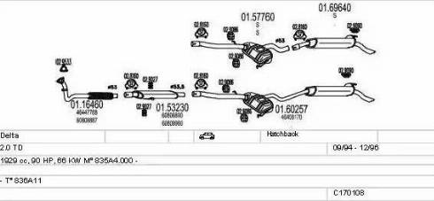 MTS C170108008268 - Система випуску ОГ autozip.com.ua