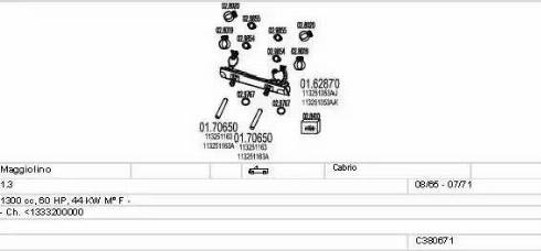 MTS C380671007845 - Система випуску ОГ autozip.com.ua
