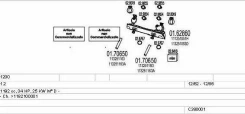 MTS C380001002785 - Система випуску ОГ autozip.com.ua