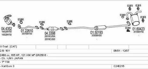 MTS C240216009436 - Система випуску ОГ autozip.com.ua