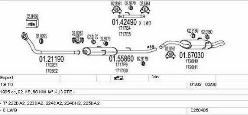 MTS C260405005540 - Система випуску ОГ autozip.com.ua