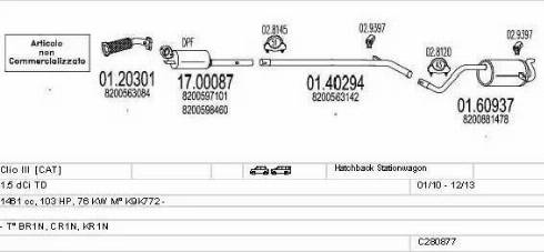 MTS C280877023985 - Система випуску ОГ autozip.com.ua