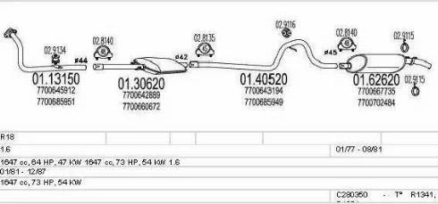 MTS C280350006333 - Система випуску ОГ autozip.com.ua