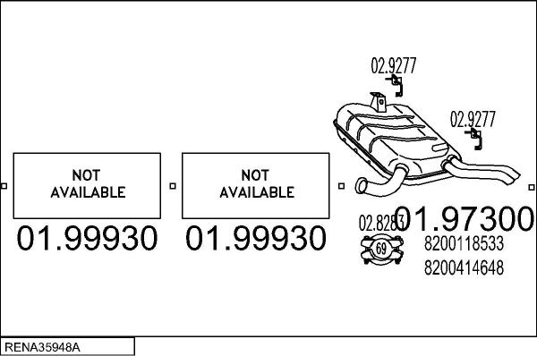 MTS RENA35948A017186 - Система випуску ОГ autozip.com.ua