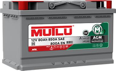 Mutlu AGM.L4.80.080.A - Стартерна акумуляторна батарея, АКБ autozip.com.ua