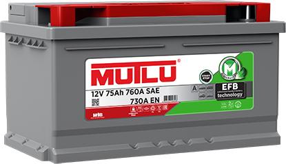 Mutlu EFB.LB4.75.073.A - Стартерна акумуляторна батарея, АКБ autozip.com.ua