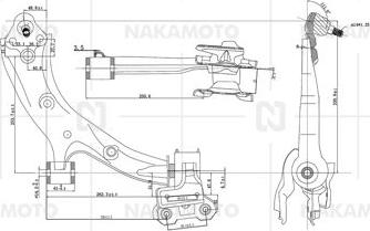 Nakamoto C02-HON-18010062 - Важіль незалежної підвіски колеса autozip.com.ua