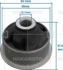 Nakamoto D01-TOY-18010233 - Сайлентблок, важіль підвіски колеса autozip.com.ua