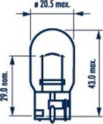 Narva 176323000 - Лампа розжарювання, ліхтар покажчика повороту autozip.com.ua