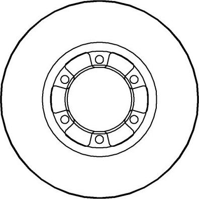 MDR MFD-2518 - Гальмівний диск autozip.com.ua