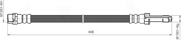NATIONAL NBH6054 - Гальмівний шланг autozip.com.ua