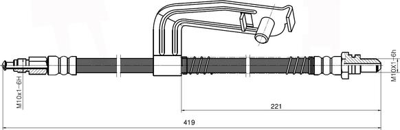 National NBH6026 - Гальмівний шланг autozip.com.ua