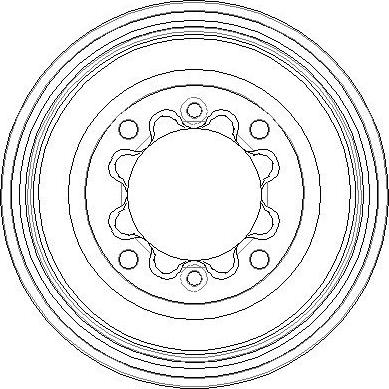 National NDR022 - Гальмівний барабан autozip.com.ua