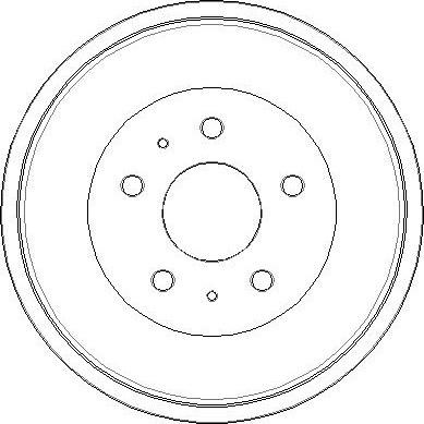 National NDR345 - Гальмівний барабан autozip.com.ua