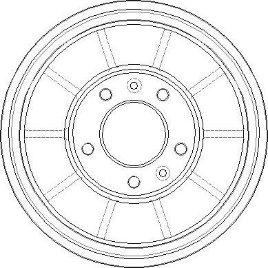 National NDR362 - Гальмівний барабан autozip.com.ua