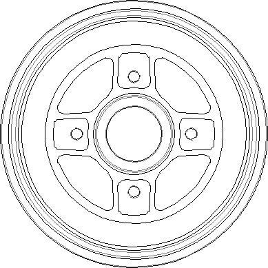 National NDR335 - Гальмівний барабан autozip.com.ua